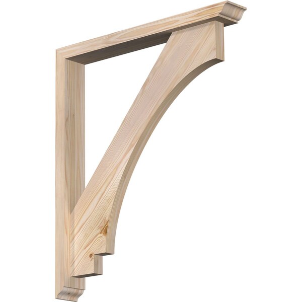 Ekena Millwork Imperial Traditional Smooth Bracket w/ Offset Brace, Douglas Fir, 3 1/2"W x 26"D x 30"H BKT0402X26X30IMP01SDF - main